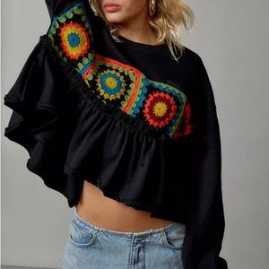 Urban Outfitters BDG Babydoll Lake Crochet Top